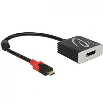 DeLOCK 63312 Adaptador gráfico USB Type-C Displayport Negro