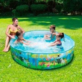 Piscina hinchable infantil Safari 600L Ø183x38 cm