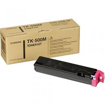 Kyocera TK-500 M Toner Magenta, Original Premium Printer Cartridge 370PD4KW for FS-C5016N