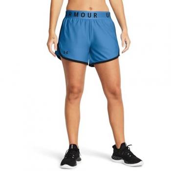 Under Armour Pantalones Cortos Play Up 5in para Mujer, color Azul viral/Negro/Negro, talla S