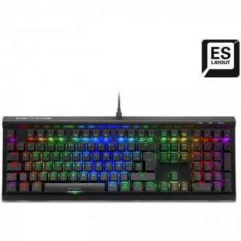 Sharkoon SKILLER SGK60 Teclado Mecánico Gaming USB QWERTY Español RGB Kailh Box Red Switches Negro