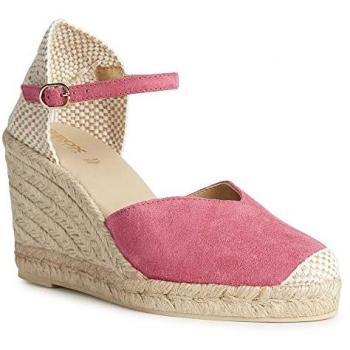 Geox Women's D Gelsa A Wedge Sandals - Tan - Size 6