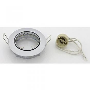 Foco Empotrable Orientable Cromo 75mm GU10 220V