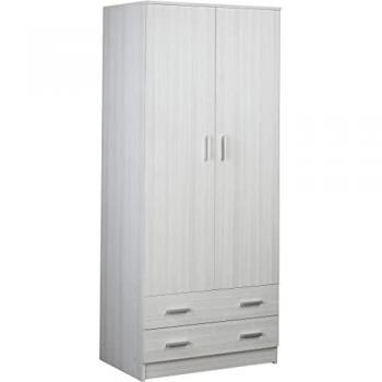 Armario Multiusos Eucalipto 2 Puertas 2 Cajones 77x52x182 cm