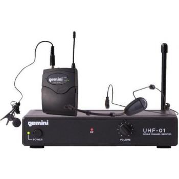 Gemini Sound UHF-01HL Wireless Microphone System - F3 533.7MHz