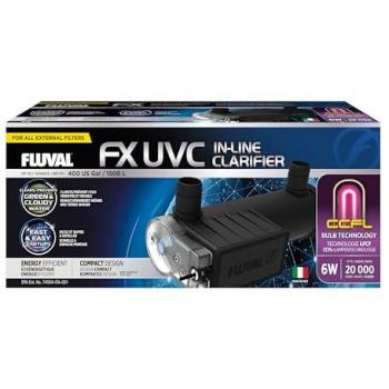 Fluval Clarificador UVC para Acuarios FX 6W Transparente