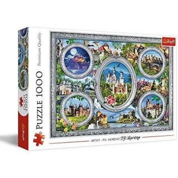 Puzzle Trefl - Castillos del Mundo, 1000 Piezas, Multicolor