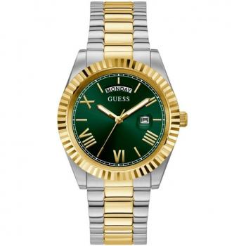 Guess - Reloj de hombre Connoisseur GW0265G8 de acero y correa plateada