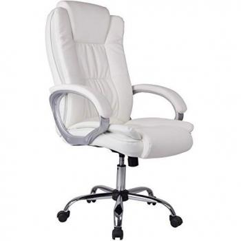 Venta Stock Confort 2 - Sillón de Oficina elevable y reclinable, Piel sintética, Color Blanco