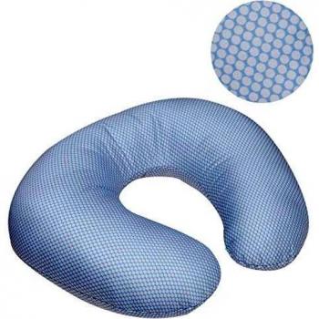 Cojin De Lactancia 53X45X10 Cm Rombo Celeste/Nido