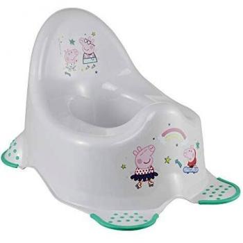 keeeper KEE241 Adam - Orinal pePPa pig, de 18 meses a 3 años, antideslizante, color Gris, 38 x 27 x 23.5 cm