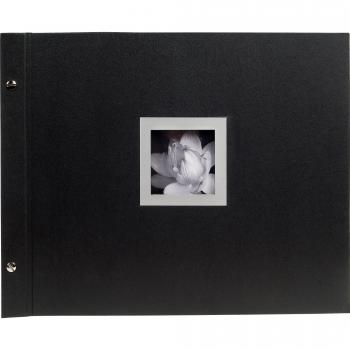 Exacompta Ceremony Álbum Foto con Tornillo, Cubierta de Papel, Negro, 37.20x29.80x2.70 cm