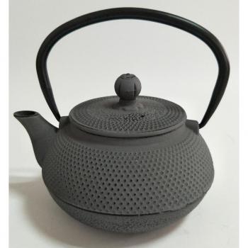 Oroley - Teia Tetera Hierro Fundido con Infusor de Acero Inoxidable, 600 Ml, Gris