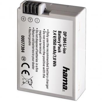 Hama - DP384, Litio-Ion, 950 mAh, 7.4 V, 55 x 36.7 x 15 mm, 49 g, Gris