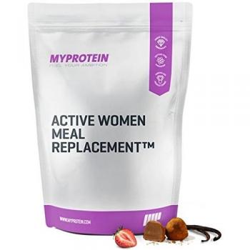 MyProtein Active Woman Meal Replacement 11311130 - Sustitutivo de Comida, Sabor Tarta de Fresa, 2500 gr