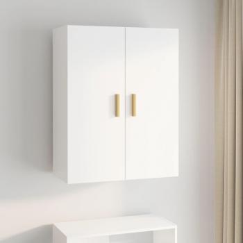 Armario de pared colgante vidaXL 69,5x34x90 cm - Mueble de Almacenaje de Salón, Buffet para salón, Armario Auxiliar, Armario de Almacenamiento en color blanco