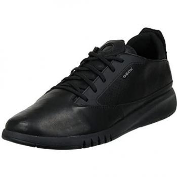 Geox Aerantis Men's Black Sneakers with Breathable Technology