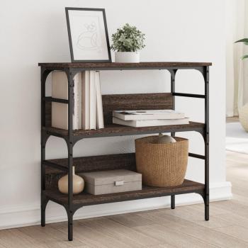 Consola de Madera Multicapa Marrón Roble 75x32x75 cm