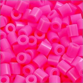 Perlas Nabbi originales para placas de clavijas, tamaño medio, color rosa, 5x5 mm, diámetro interior 2.5 mm, 1100 piezas
