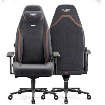 Silla Gaming Diablo X-Eye 2.0 - Talla Normal - Soft Black - Ergonométrica con Apoyacabezas Magnético, Accoudores y Respaldo Ajustables