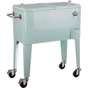 Nevera porta hielo para barbacoa de acero Lola Home