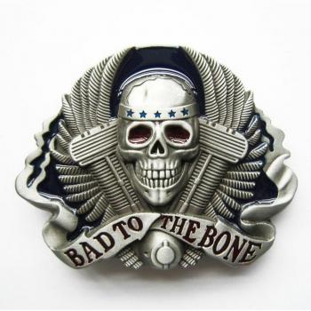 Hebilla de cinturón para correa universal, diseño de calavera motor V-Twin