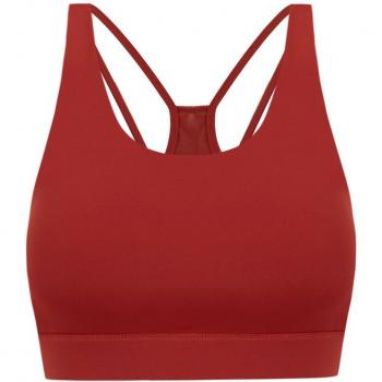 Top de mujer Shaya Born Living Yoga - Medium Support, color Naranja, talla XS