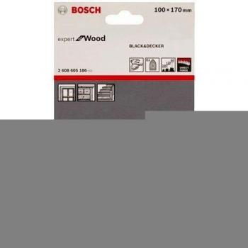 Bosch 2 608 605 186 - Hoja de lija, paquete de 6 uds. - 100 x 170 mm, 60; 120; 240