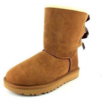 UGG Women's Bailey Bow II Water-Resistant Boots in Brown, Size 8