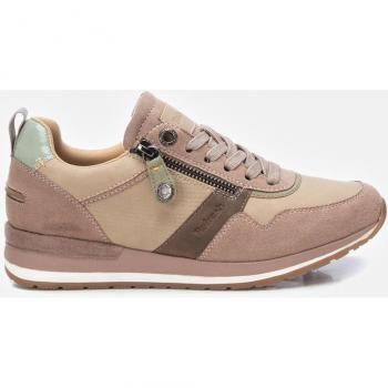 Zapatilla de mujer Refresh 172059 negro con cremalleras, doble suela y cordones