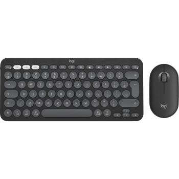 Combo Logitech Pebble 2 para Mac - Teclado y Ratón Inalámbricos Bluetooth - Grafito