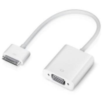 Adaptador de cable de vídeo VGA (D-Sub) USB Blanco 3GO IVGAADAP para dispositivos Apple con conector de 30 pines