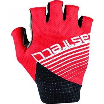 castelli Competición Glove Guantes de Ciclismo, Hombres, Rojo, S