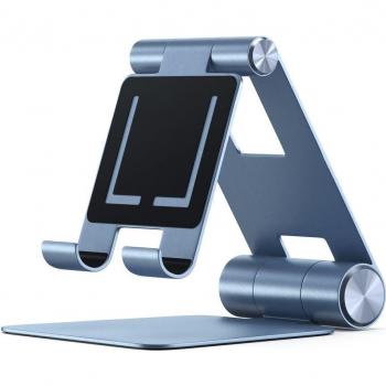 Soporte Pasivo Satechi R1 para E-Book, Smartphone y Tablet - Plegable y Ajustable en Ángulos - Azul