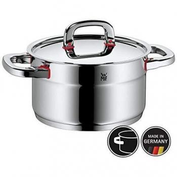 Olla Alta Premium One 20 cm - Acero Inoxidable Cromargan, Tapa con Orificio para Vapor, Capacidad 3.3 litros