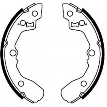 Juego de zapatas de freno ABE C00319ABE, tipo: zapatas de freno, características: incluye juego completo de zapatas, diseño específico para vehículos compatibles, fabricadas con materiales de alta calidad para un rendimiento óptimo y