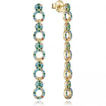Pendientes Viceroy Jewels Mujer 15120E100-39 - Plata Baño Oro, Circonitas