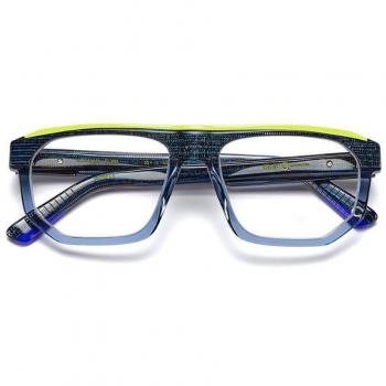 Etnia Barcelona Norman BLYW Men's Eyeglasses Blue Size 55 - Frame Only, Free Lenses, Blue Light Block Available
