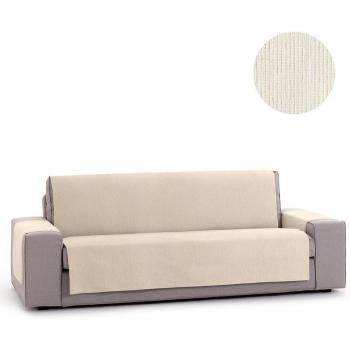 Protector Cubre Sofá Funda de Sofa Adaptable modelo Chenilla, EIFFEL TEXTILE Cubresofá Elite 3 Plazas, Protector Funda Sofa Cubresofa Chenilla Lisa Diseño Elite Color Marfil 3 Plazas