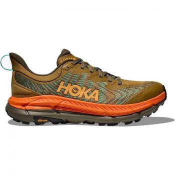 Zapatillas de trail Hoka Mafate Speed 4 color marrón y naranja, tamaño EU 46 2/3