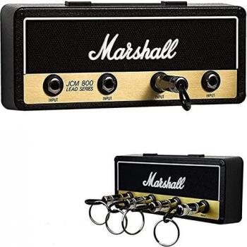 Llavero Marshall Pared, Enchuf Pared 4 Rack Pared, Almacenamiento de Pared de Ganchos de Enchufe de Guitarra, Soporte para llavero Amp, Conjunto de Llavero Negro