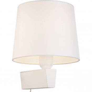 Aplique de pared Chillin I con interruptor, blanco