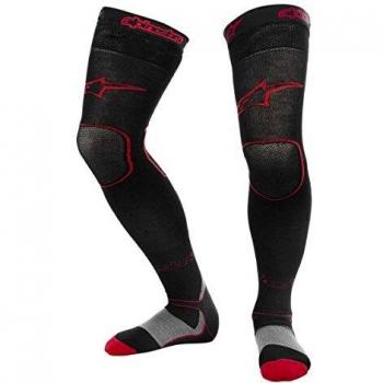Alpinestars Long MX Motorcycle Cross Socks - Black/Red, Size L/XL/2XL