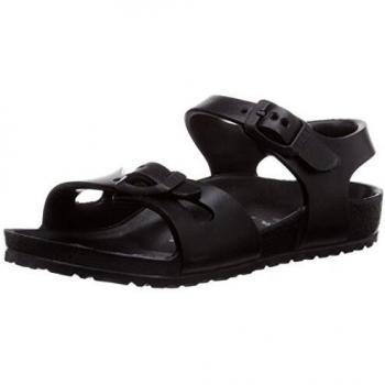 Birkenstock Classic Rio EVA, Sandalias con Correa de Tobillo Infantil, Negro-Negro, 33