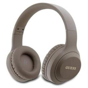 Auriculares Inalámbricos Bluetooth 5.3 Guess Classic Logo Metalizado - Marrón - Autonomía 30h