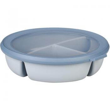 Bento Bowl Mepal Cirqula Nordic Blue 250 + 250 + 500 ml, recipiente hermético para alimentos