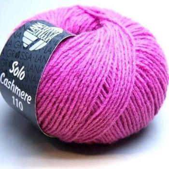Lana Grossa Linea Rossa Solo cachemir 129 rojo-violeta 25 G
