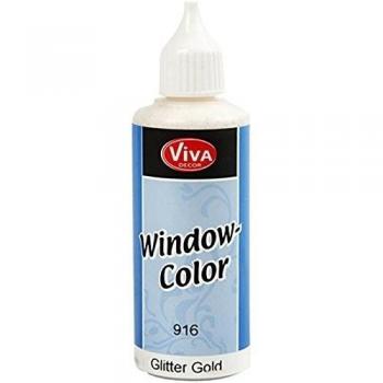Window Color, dorado glitter, 80ml