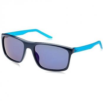 Gafas de sol deportivas unisex rectangulares Nike en azul con lentes polarizadas