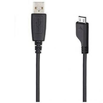Samsung APCBU10BBEC - Cable de datos con MicroUSB compatible con Galaxy S2/S3/S4, Negro